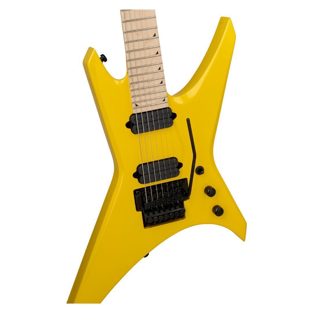 Jackson Pro Series Signature Dave Davidson Warrior WR7 Ferrari Yellow Guitar