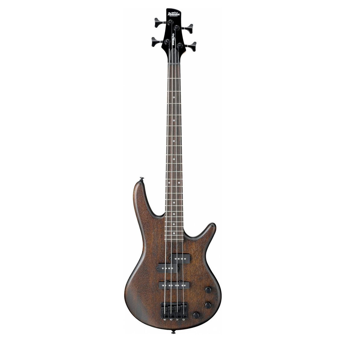 Ibanez GSRM20B Mikro 3/4 Size 4-String Electric Bass Guitar (Walnut Brown)