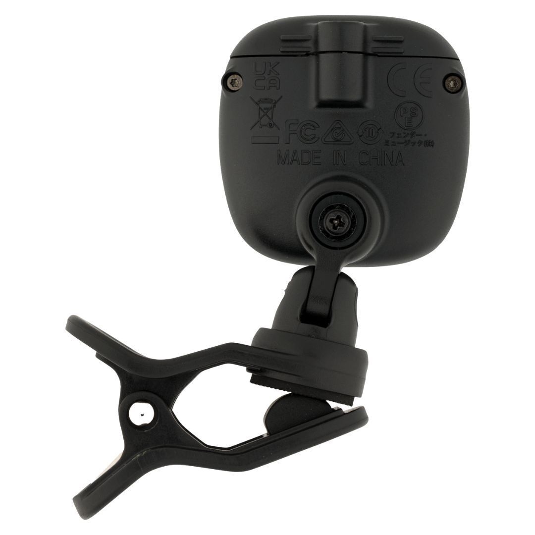 Fender FT 1 Pro Multi Function Clip On Black Tuner for Guitar Bass and Ukulele