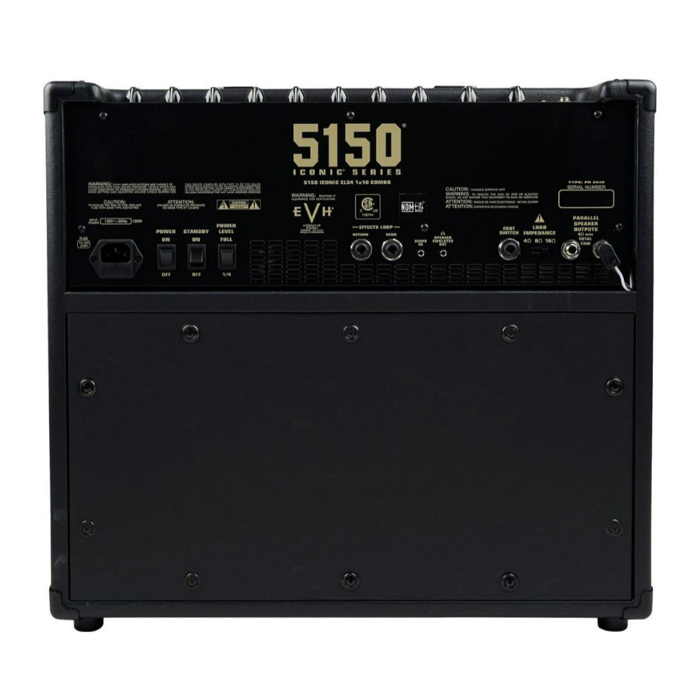EVH 5150 Iconic Series 15W EL34 1x10 Black Combo Amp with One Button Footswitch