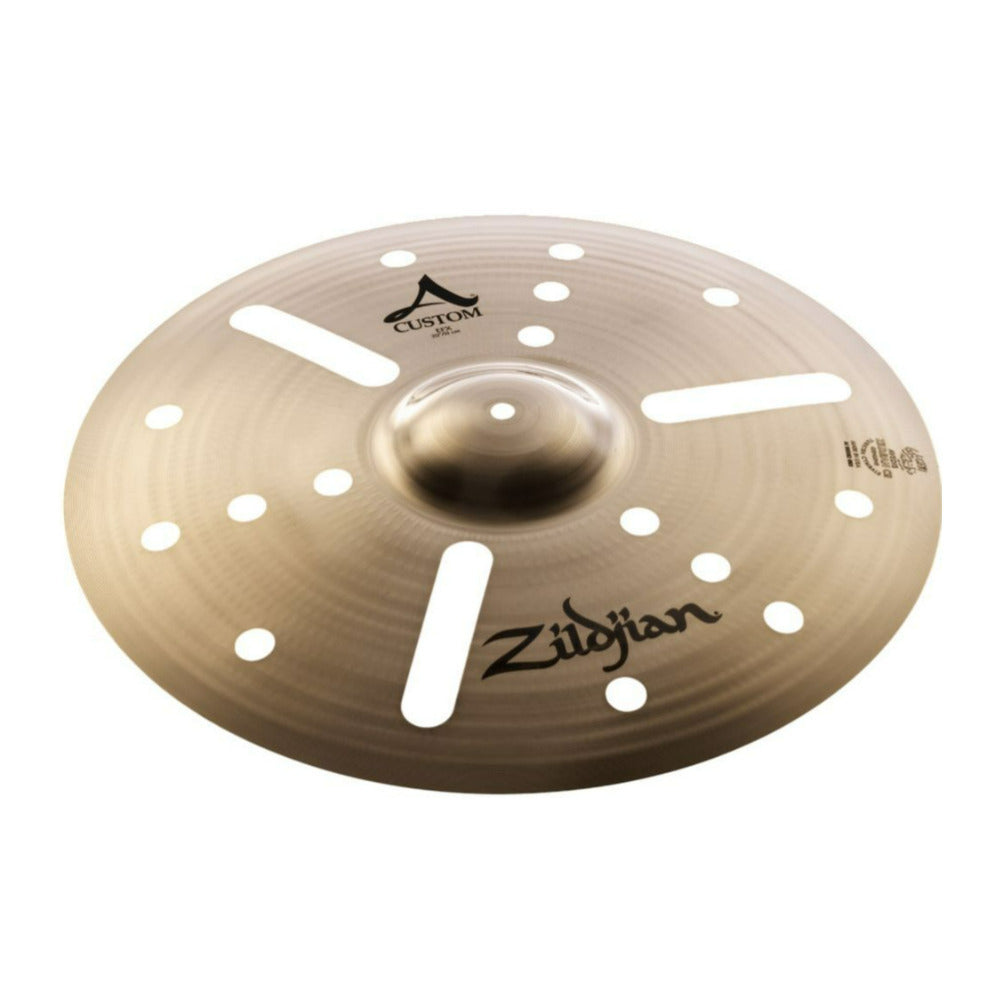 Zildjian A20808 10 Inch A Custom Bright Laser Cut EFX Crash Cymbal