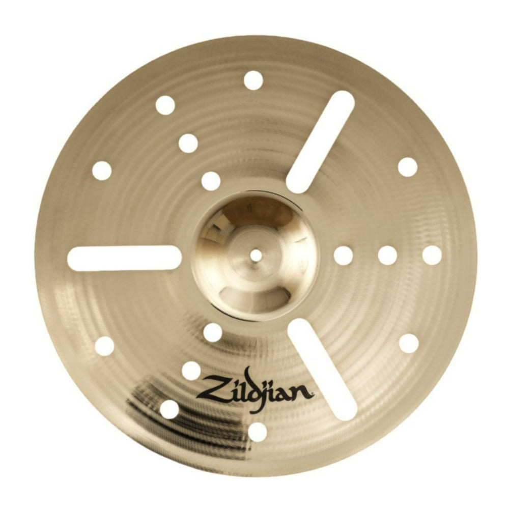 Zildjian A20808 10 Inch A Custom Bright Laser Cut EFX Crash Cymbal