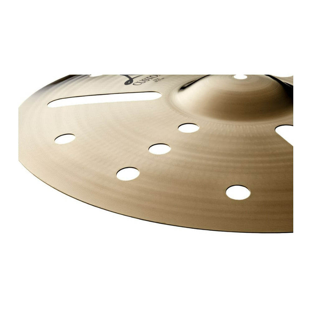 Zildjian A20808 10 Inch A Custom Bright Laser Cut EFX Crash Cymbal