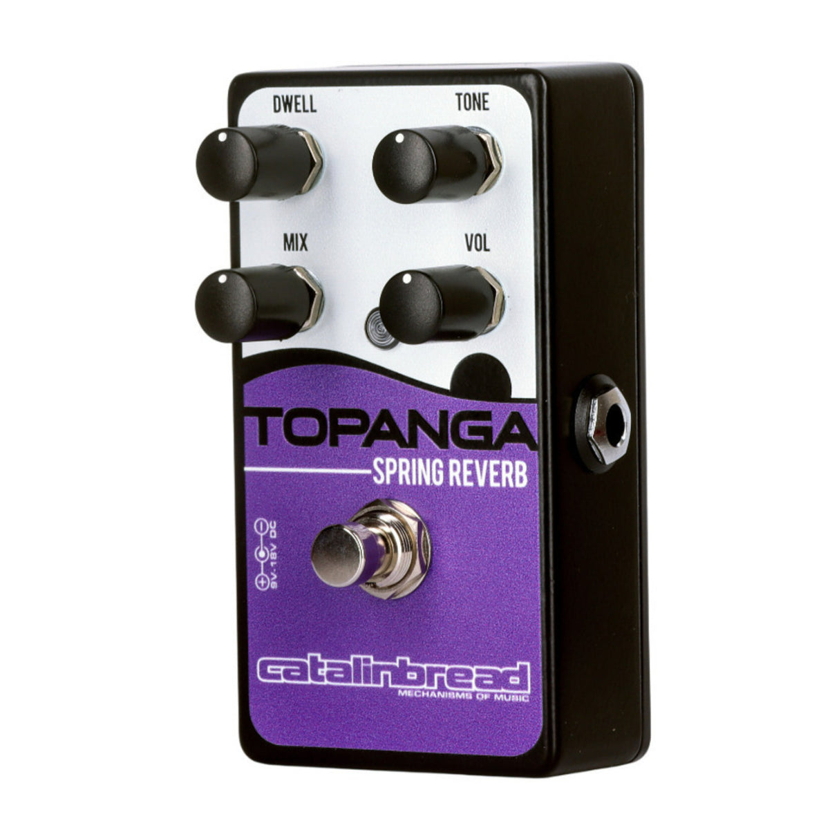 Catalinbread Topanga Classic Spring Reverb Purple Pedal with 3 Knob Controls