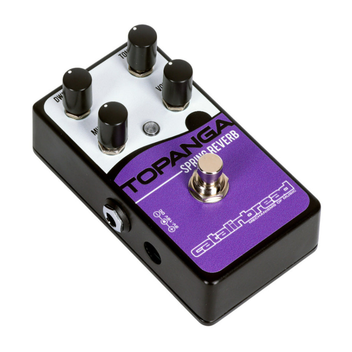 Catalinbread Topanga Classic Spring Reverb Purple Pedal with 3 Knob Controls