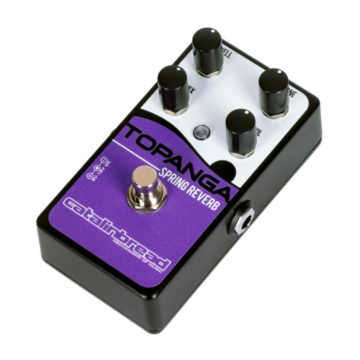 Catalinbread Topanga Classic Spring Reverb Purple Pedal with 3 Knob Controls