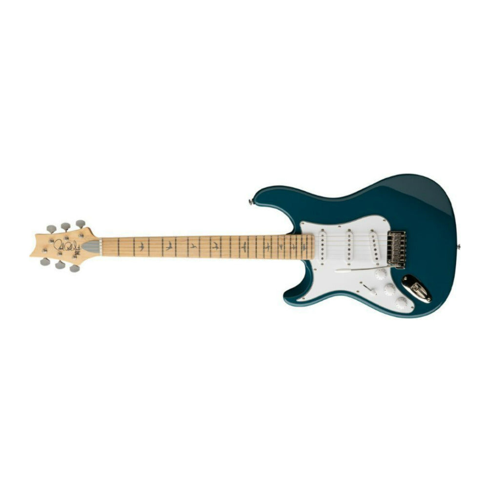 PRS SE Silver Sky Maple 6 String Left Handed Nylon Blue Electric Guitar