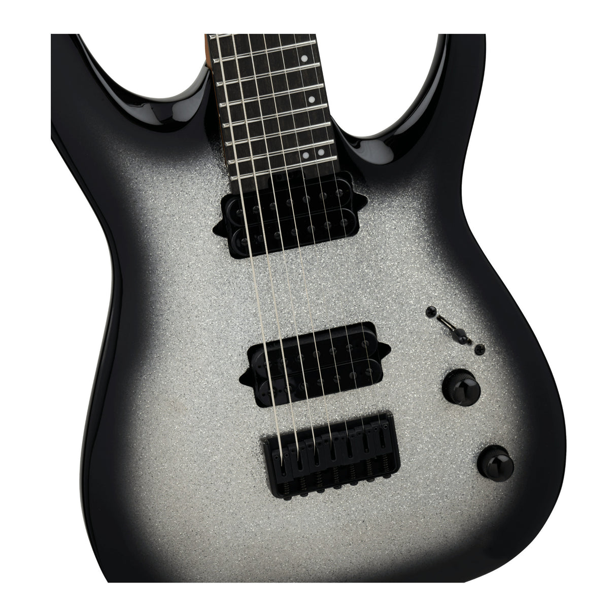 Jackson Pro Plus Misha Mansoor Juggernaut HT7 Silverburst Sparkle Guitar
