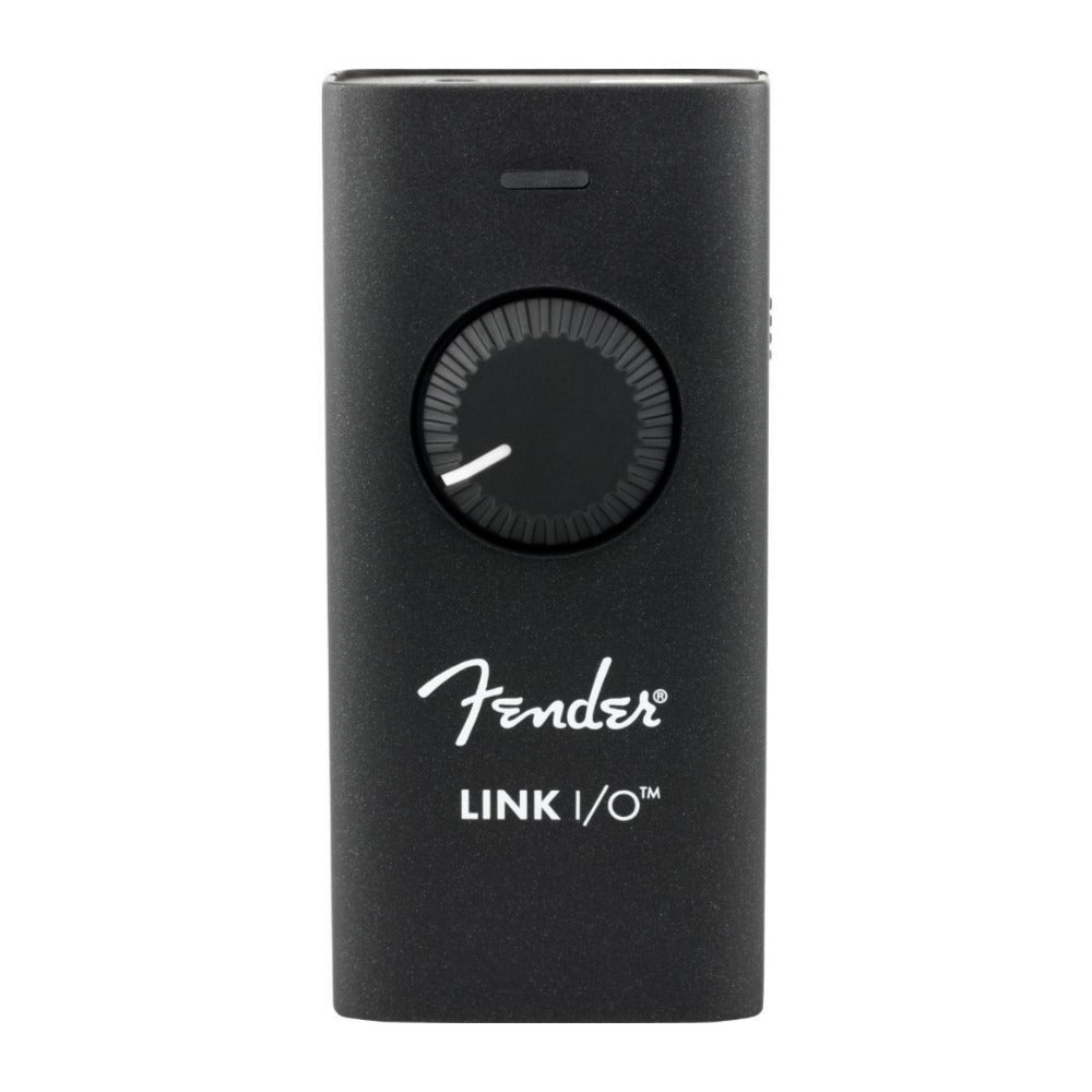 Fender Link I O Black Audio Interface with Input Meter and Mix Control