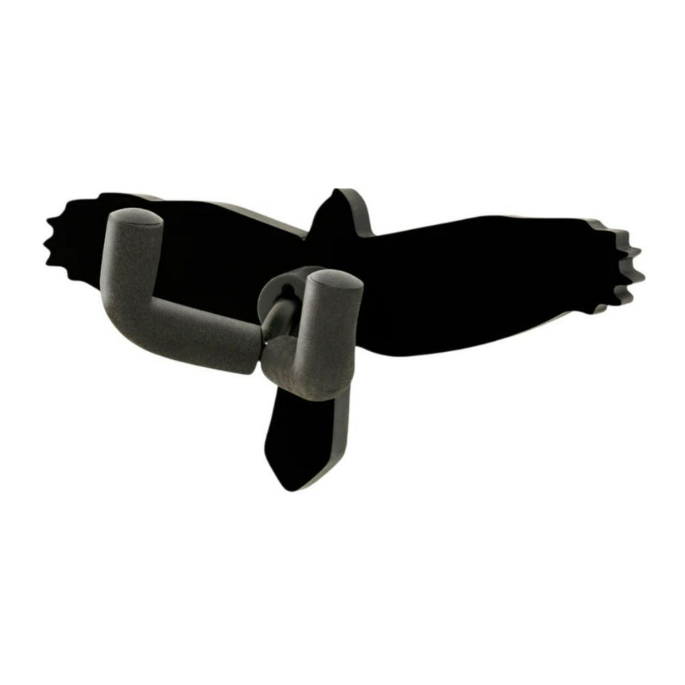 PRS Wall Mounted Black Guitar Hanger with Nitro-Friendly Foam Wrapped Hook