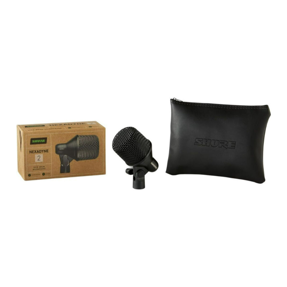 Shure Nexadyne 2 Black Dynamic Supercardioid Kick Drum Microphone