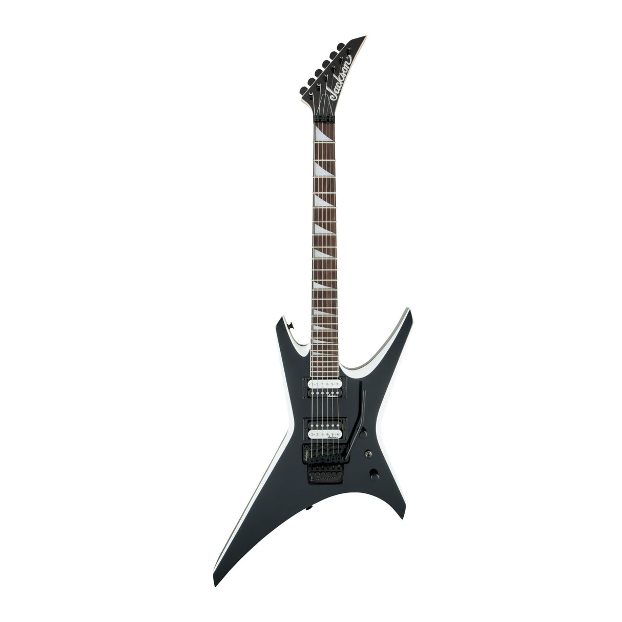 Jackson JS Series Warrior JS32 6 String Black with White Bevels Electric Guitar