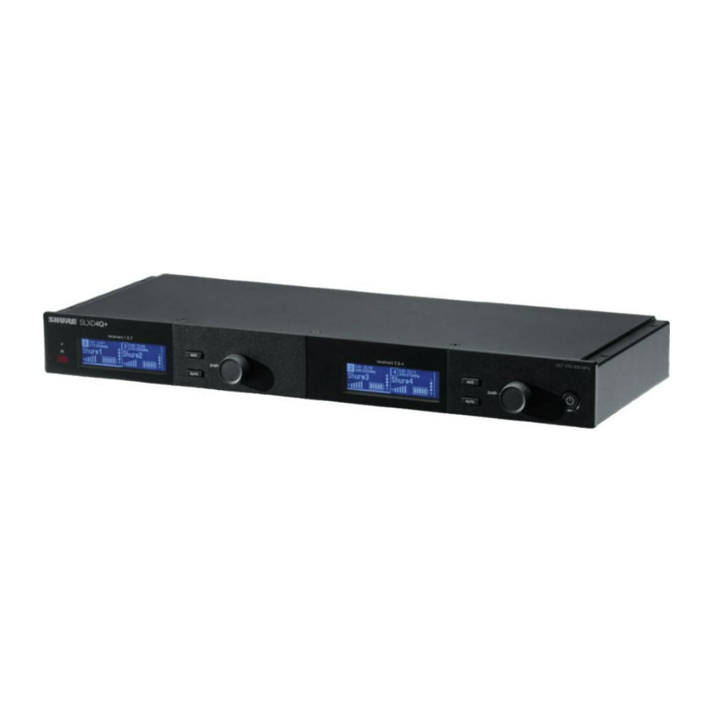 Shure SLXD4Q Plus Black Quad Channel Receiver with 24 Bit Digital Audio