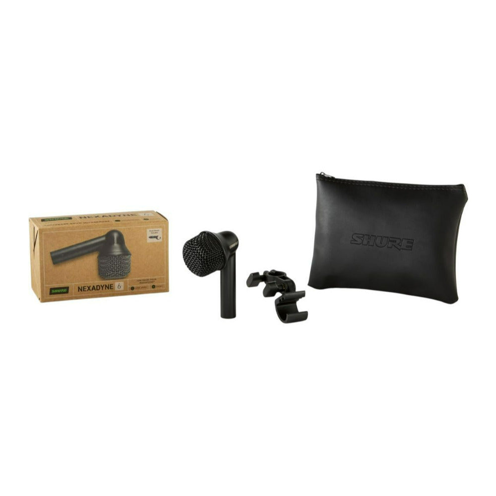 Shure Nexadyne 6 Black Dynamic Supercardioid Tom and Snare Microphone
