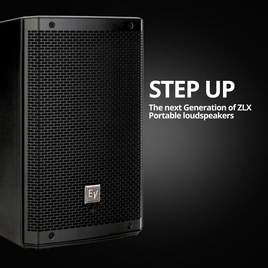 Electro Voice ZLX 8P G2 8 Inch 2 Way Powered Black 2 Pack Loudspeaker Bundle