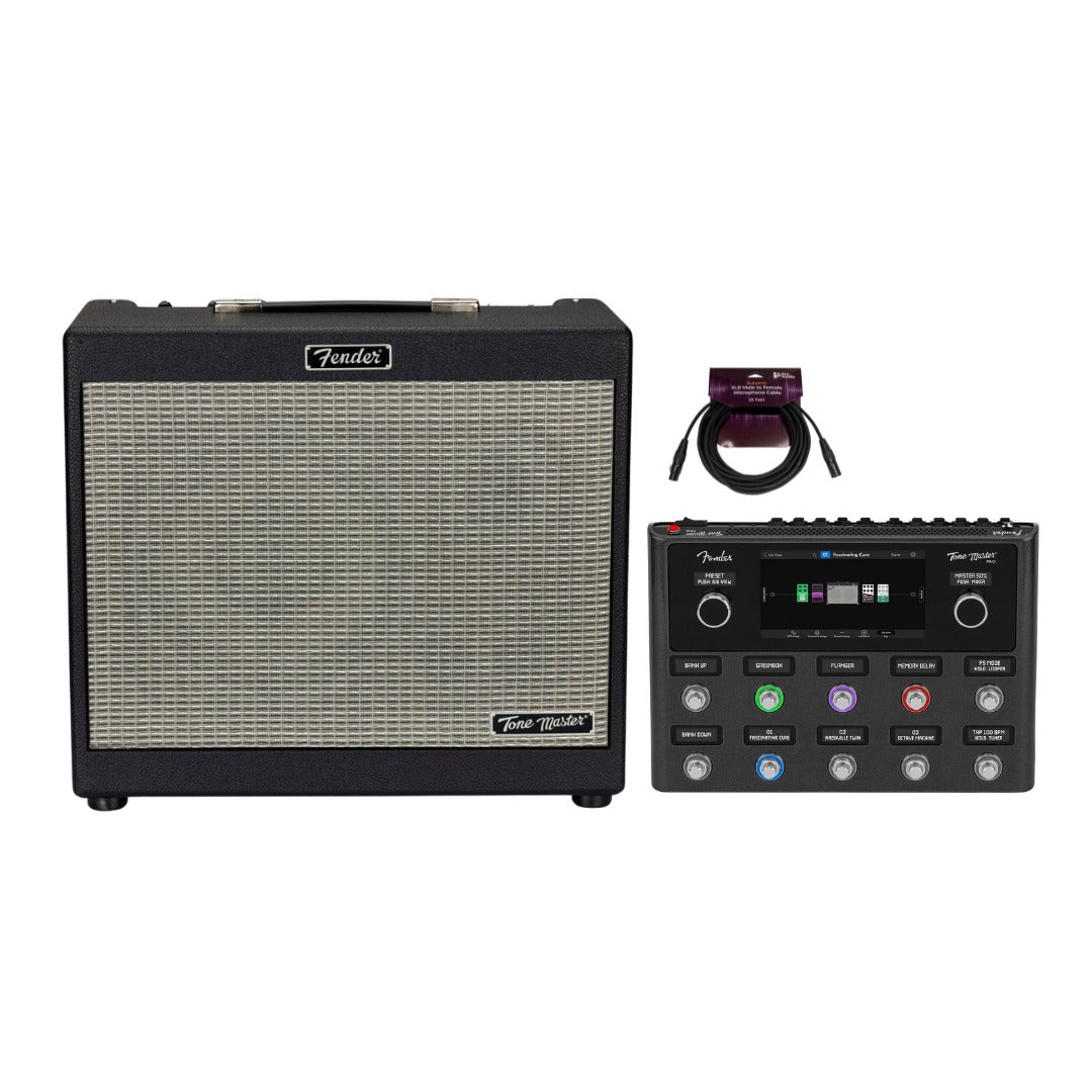 Fender Tone Master Pro with 500 Presets Bundle with Speaker and Microphone Cable