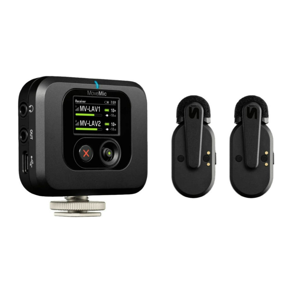 Shure MoveMic Two Receiver Kit with Two Channel Wireless Microphone System
