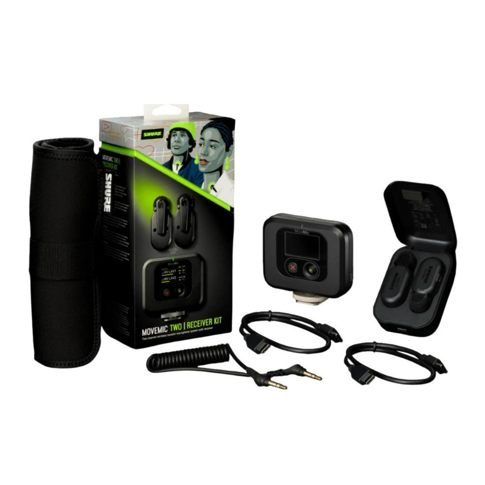 Shure MoveMic Two Receiver Kit with Two Channel Wireless Microphone System