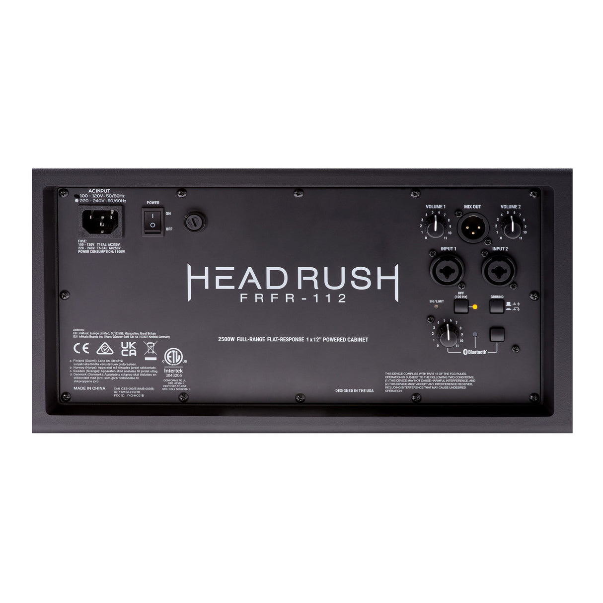 Headrush FRFR-112 MKII 2500W Full-Range 1x12 inch Powered Guitar Speaker Cabinet