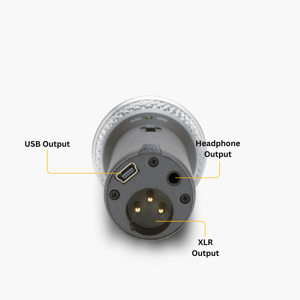 Samson Q2U USB and XLR Handheld Pink Dynamic Microphone and Headphones Bundle