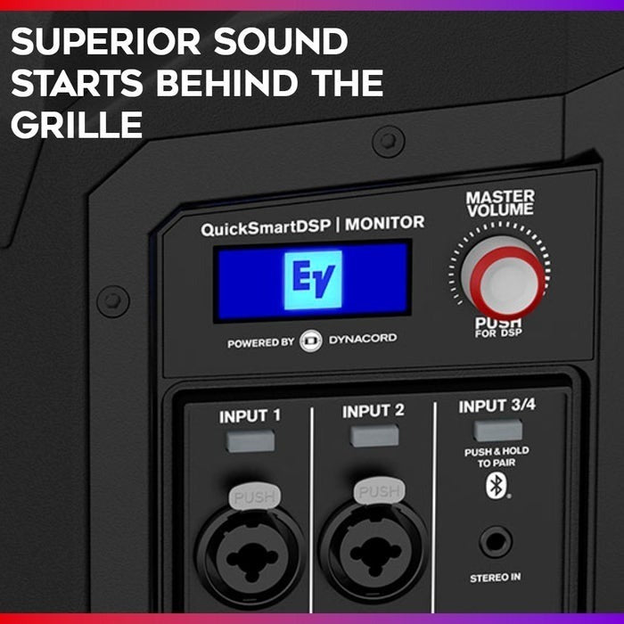 Electro-Voice EVERSE 12 12 Inch Battery Powered Black Loudspeaker Bundle