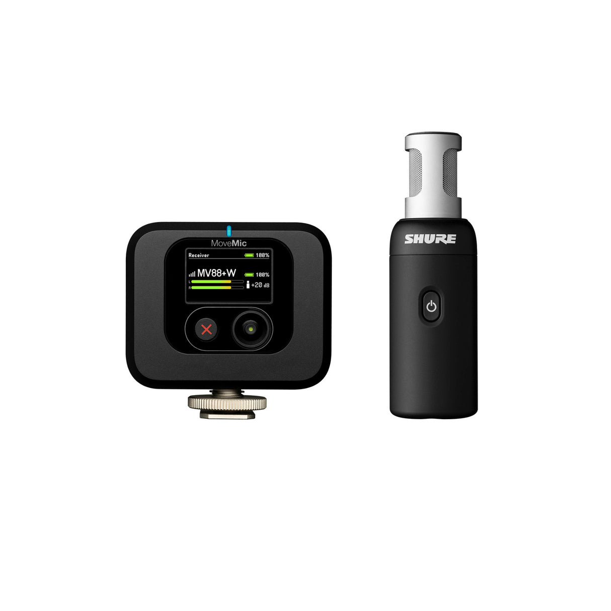 Shure MV88+W-KIT-Z7 MoveMic 88+ Wireless Video Microphone with Receiver Kit