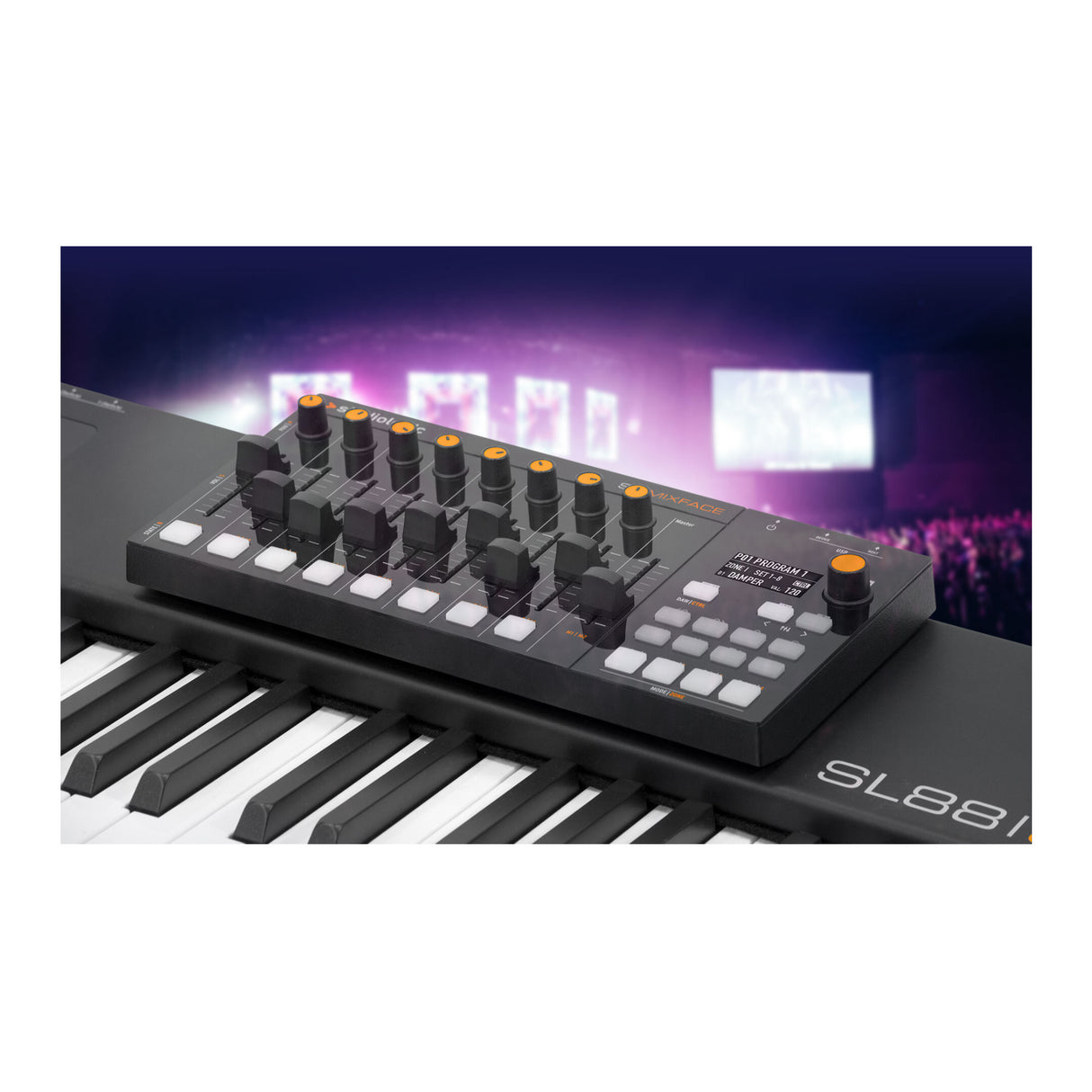 Studiologic SL Mixface Black Controller Device with Auto Mapping of DAW Apps