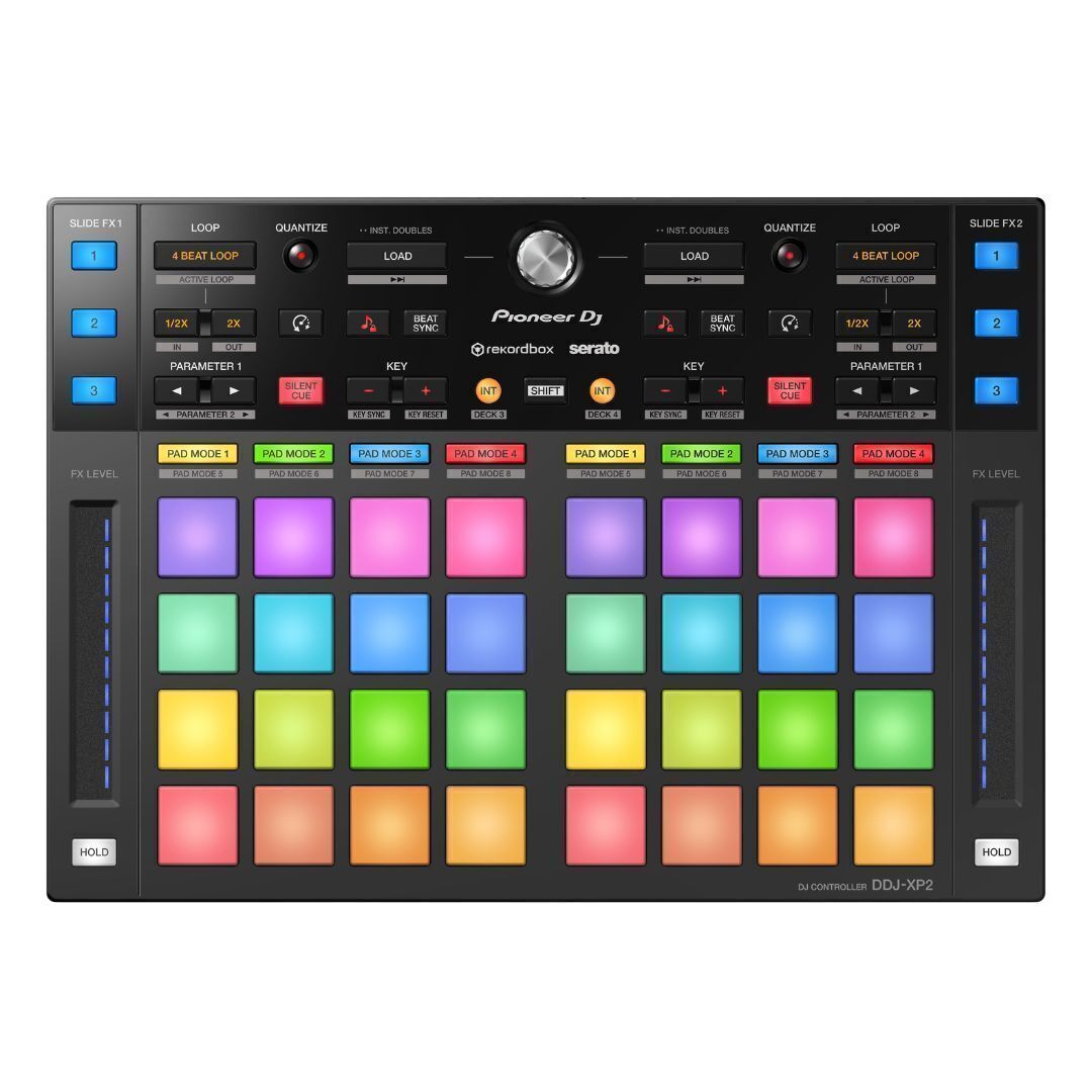 Pioneer DJ DDJ REV1 Scratch Style DJ Controller and 4 Inch Speakers Bundle