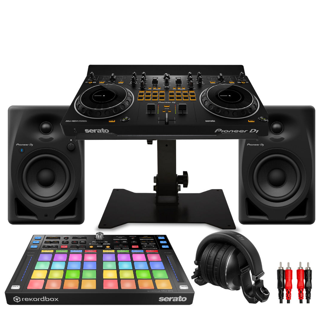 Pioneer DJ DDJ REV1 Scratch Style DJ Controller and 5 Inch Speakers Bundle