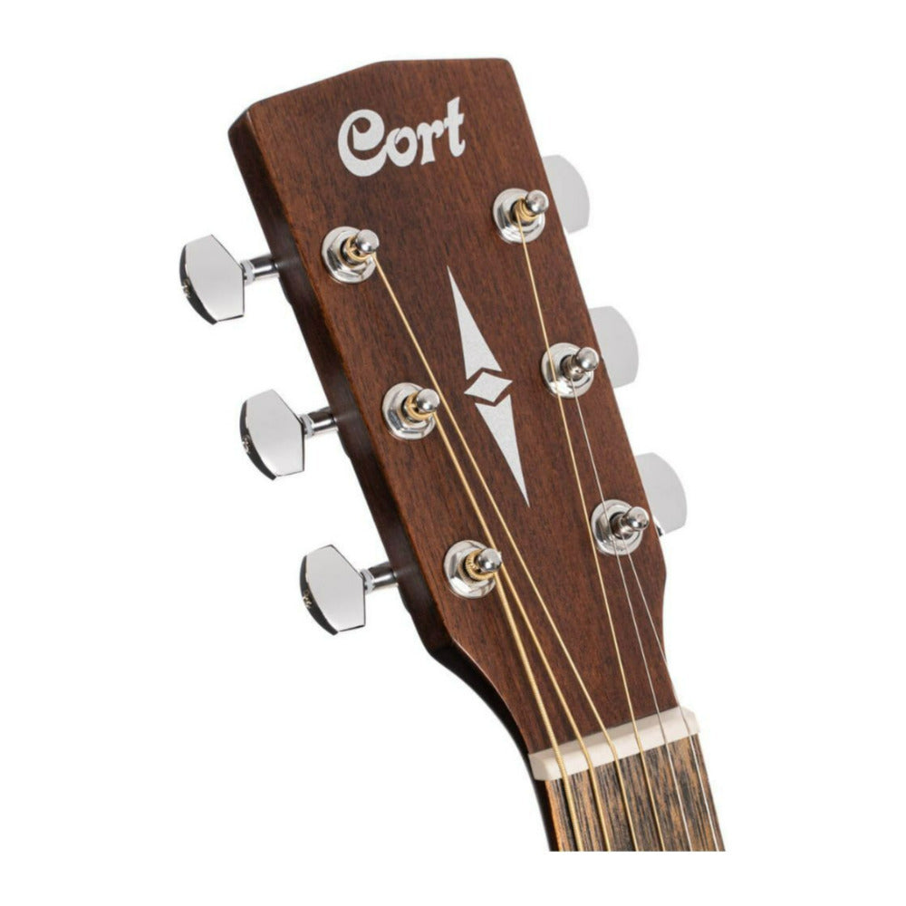 Cort 6 String Right Handed Earth60 Open Pore Acoustic Guitar Starter Pack
