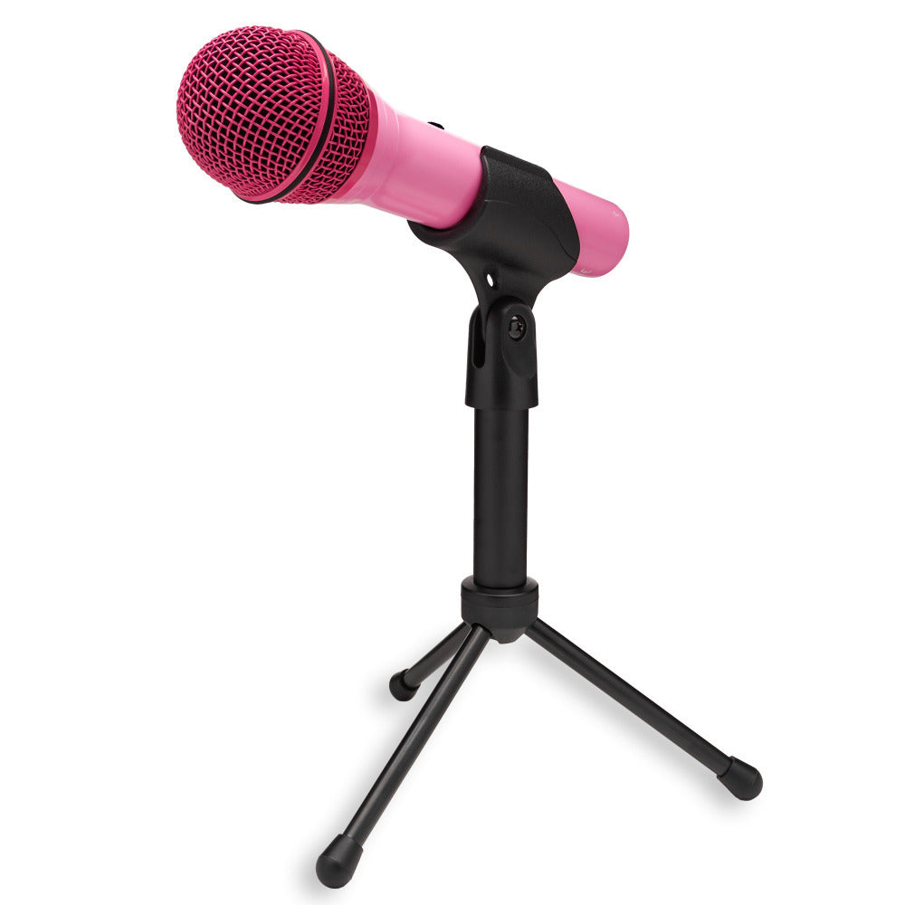 Samson Q2U USB and XLR Handheld Pink Dynamic Microphone and Shock Mount Bundle