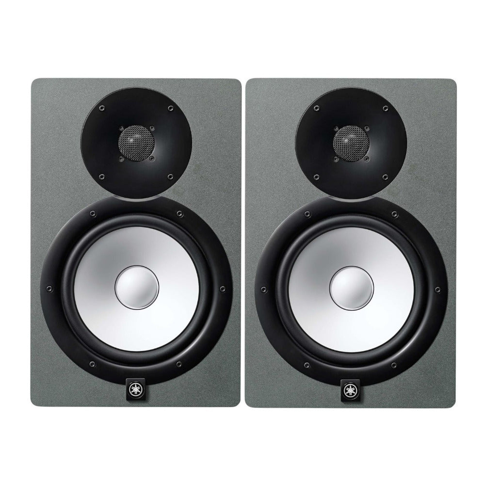 Yamaha HS8 Studio Monitor Slate Gray 2 Pack Powered Speaker Bundle