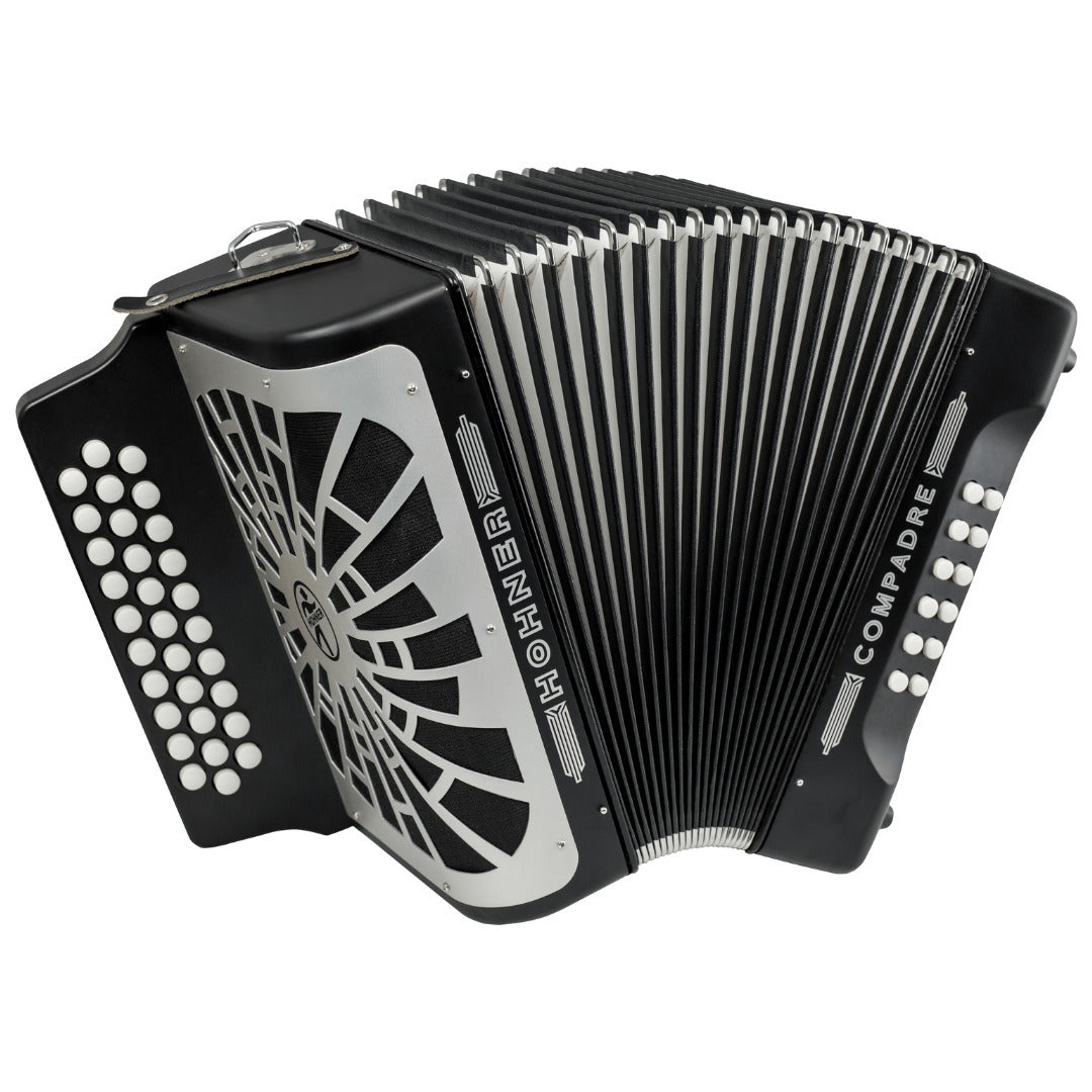 Hohner Compadre FBbEb Musica Tipica Series Accordion with Gig Bag (Black) (Open Box)