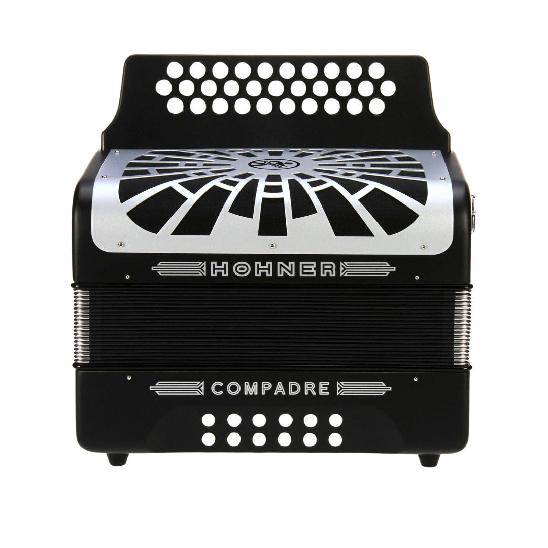 Hohner Compadre FBbEb Musica Tipica Series Accordion with Gig Bag (Black) (Open Box)