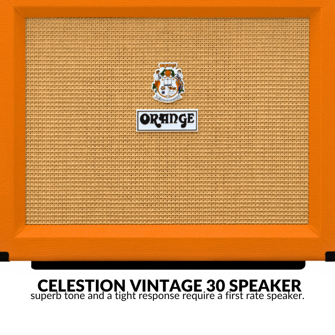 Orange Amps PPC112 60W Guitar Speaker Cabinet with 3ft Speaker Cable (2 Items)
