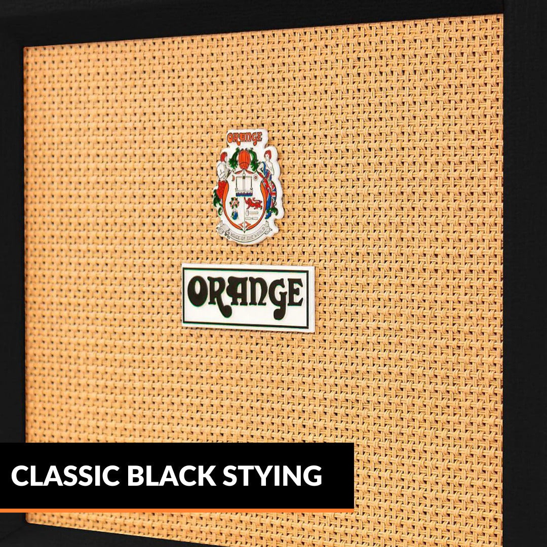 Orange Amps 20 Watt Black CRUSH 20 RT and 10 Feet TS Guitar Cable Bundle