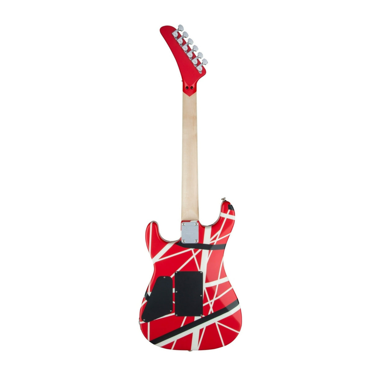 EVH Striped Series 5150 6 String Right Hand Red Black and White Electric Guitar