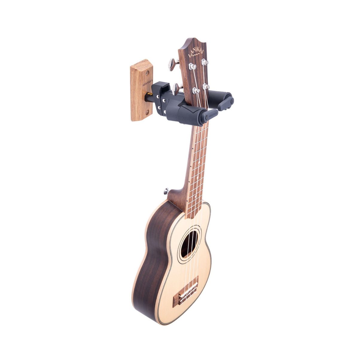 Hercules GSP38WB PLUS, Auto-Swivel Wall Mount Guitar Hanger, Wood Base (Black)