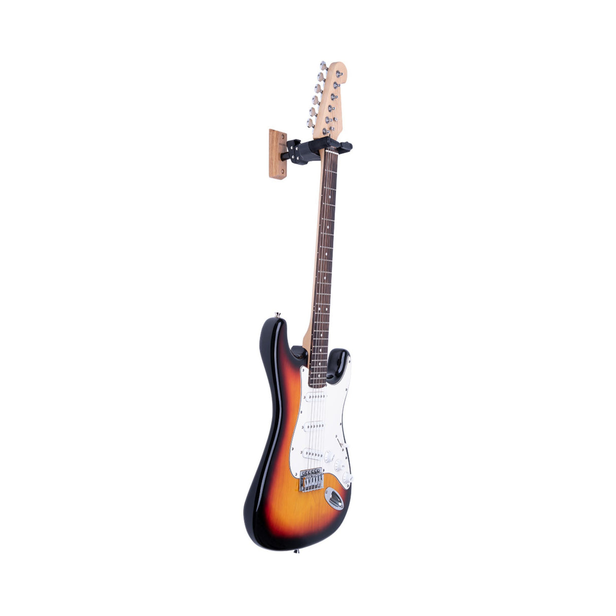 Hercules GSP38WB PLUS, Auto-Swivel Wall Mount Guitar Hanger, Wood Base (Black)