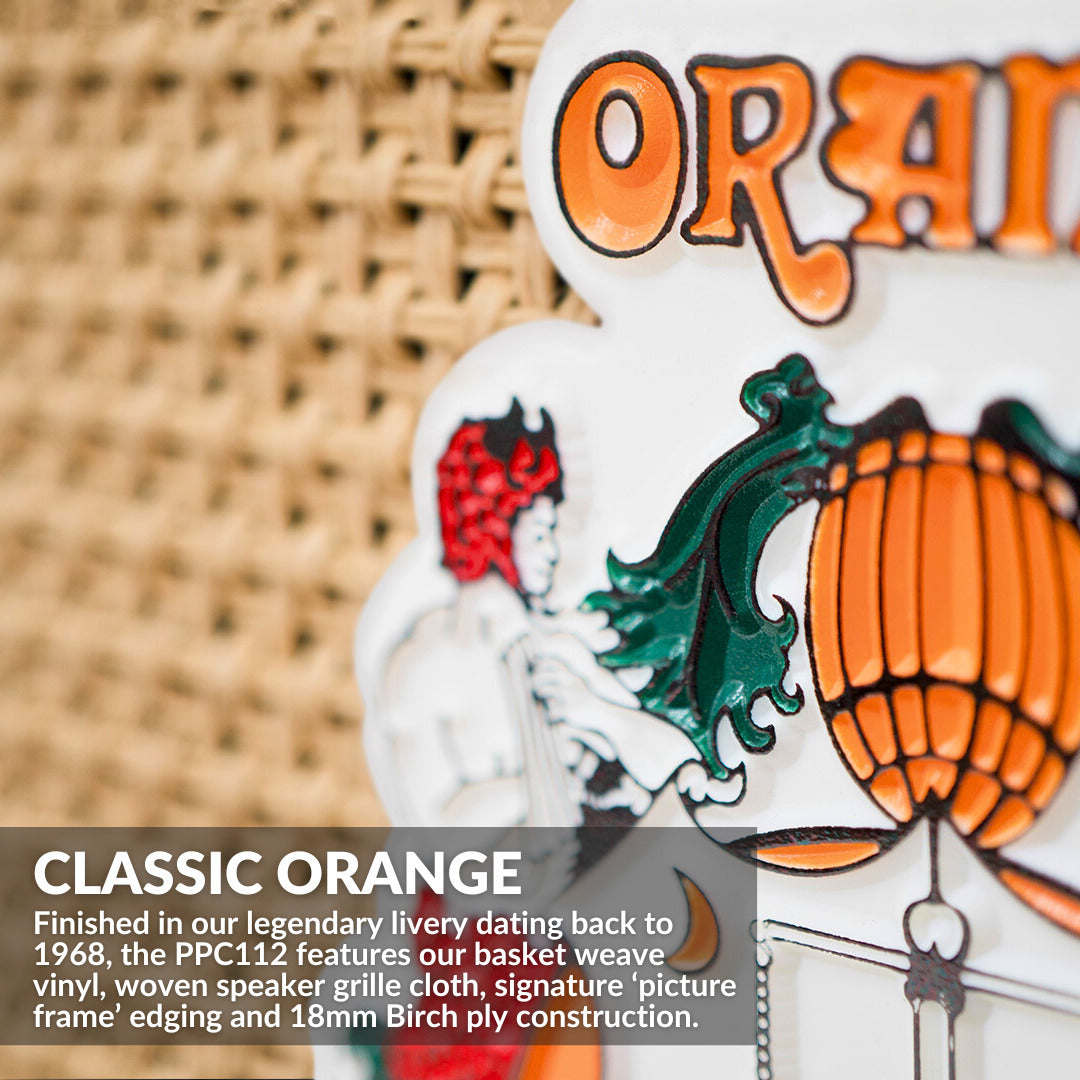 Orange Amps PPC112 60 Watt Cabinet Black with 3ft Speaker Cable