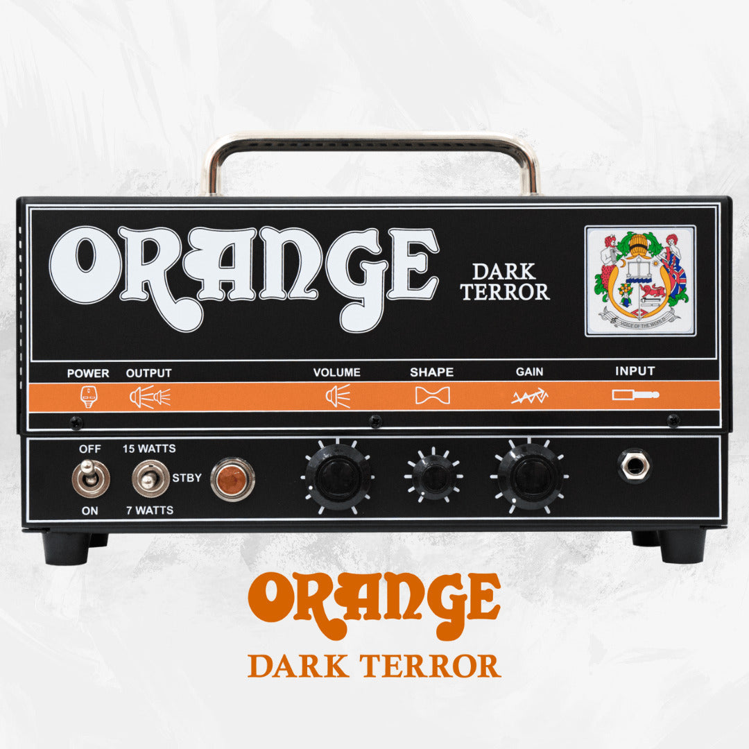 Orange Dark Terror 15W Compact Tube Amp with Guitar Cable Cable (2 Items)