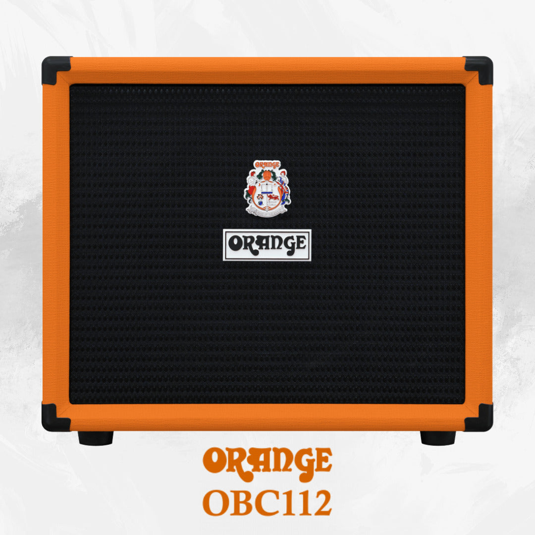 Orange OBC112 400W Bass Speaker Cabinet Bundle with 3ft Speaker Cable (2 Items)