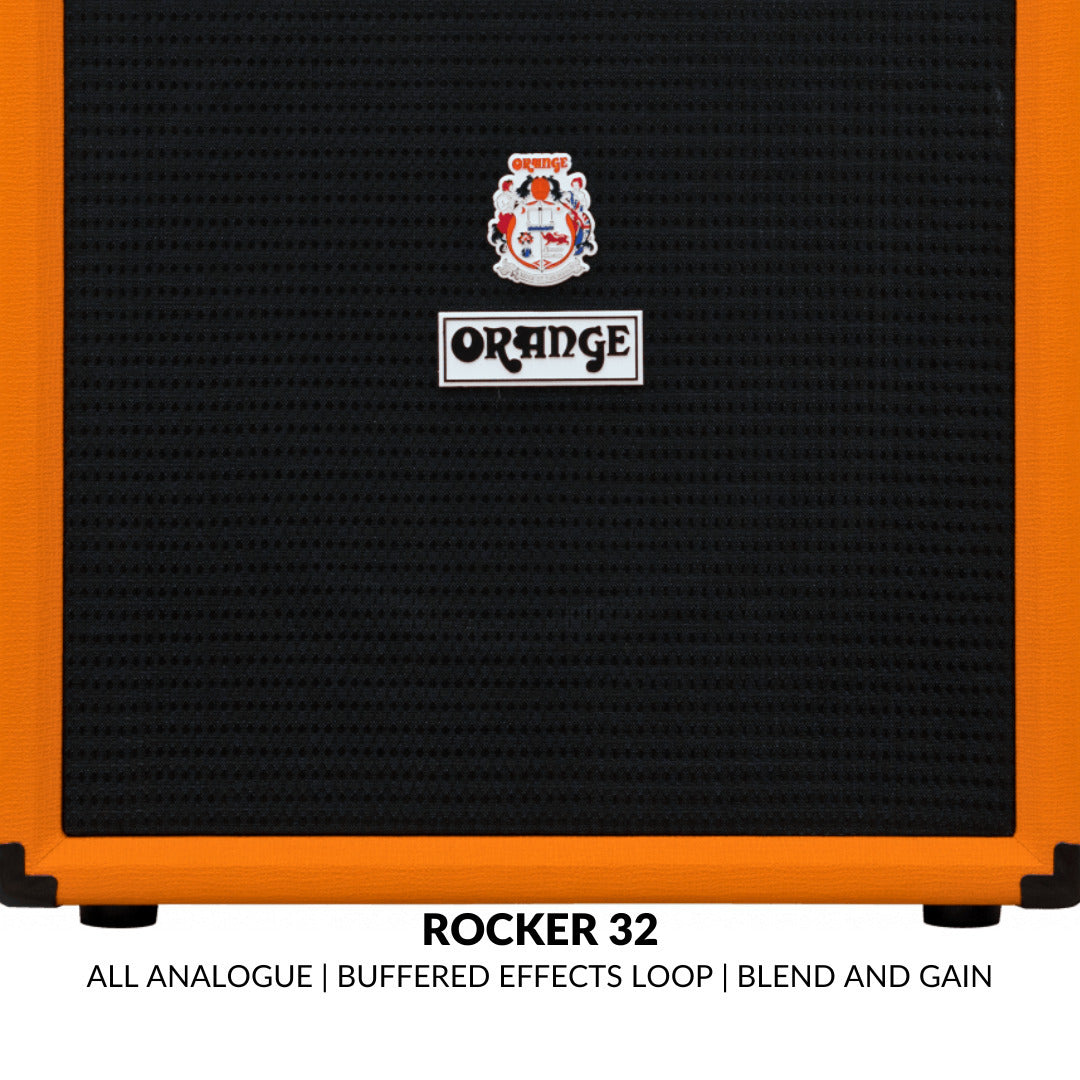 Orange Amps Crush Bass 100 1 x 15 Inch 100W Orange Combo Amp with Cable Bundle