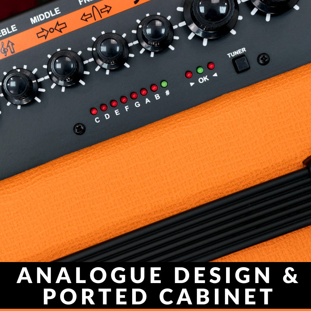 Orange Amps Crush Bass 50 1x12 in Combo Amp (Orange) with 10 ft Instrument Cable
