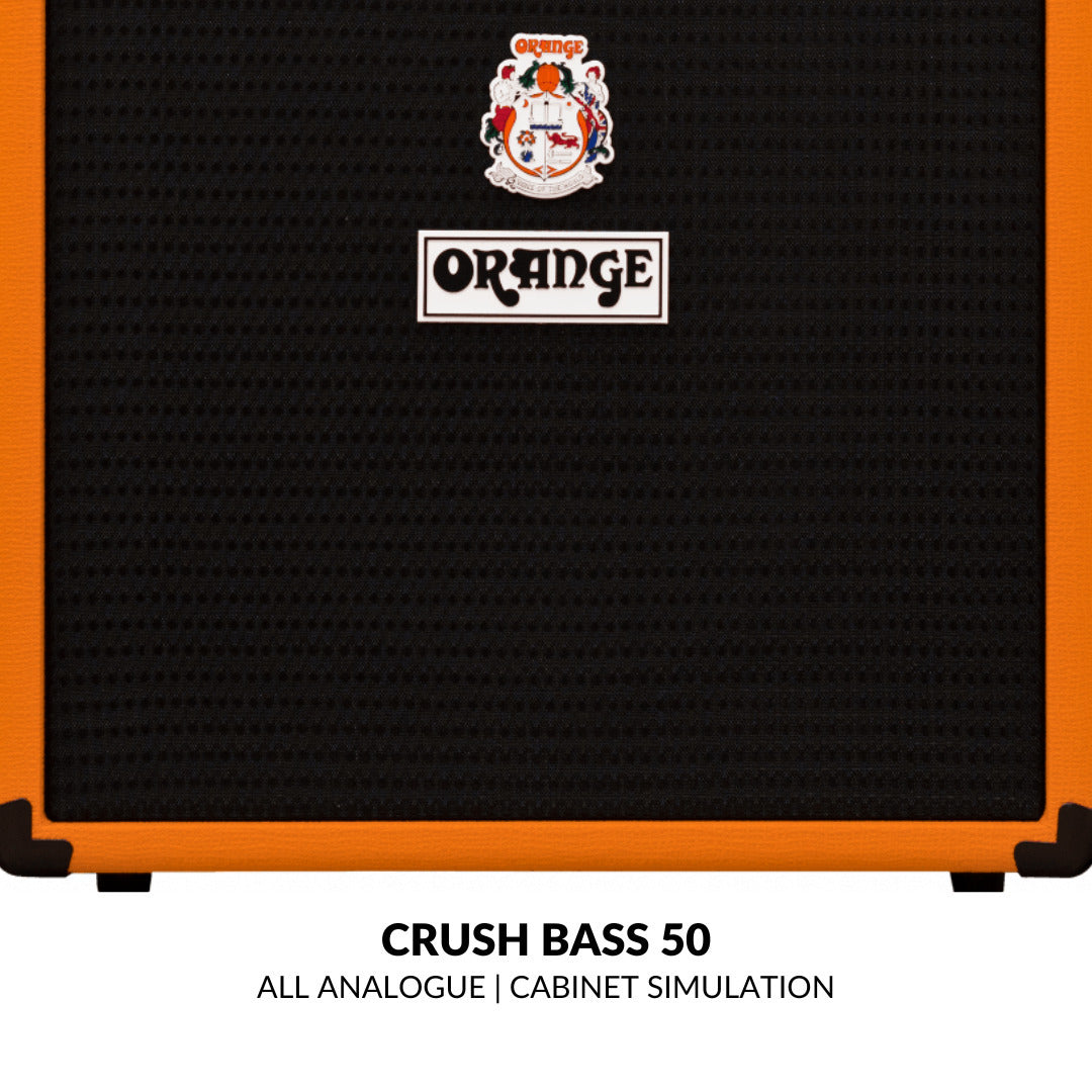 Orange Amps Crush Bass 50 1x12 in Combo Amp (Orange) with 10 ft Instrument Cable