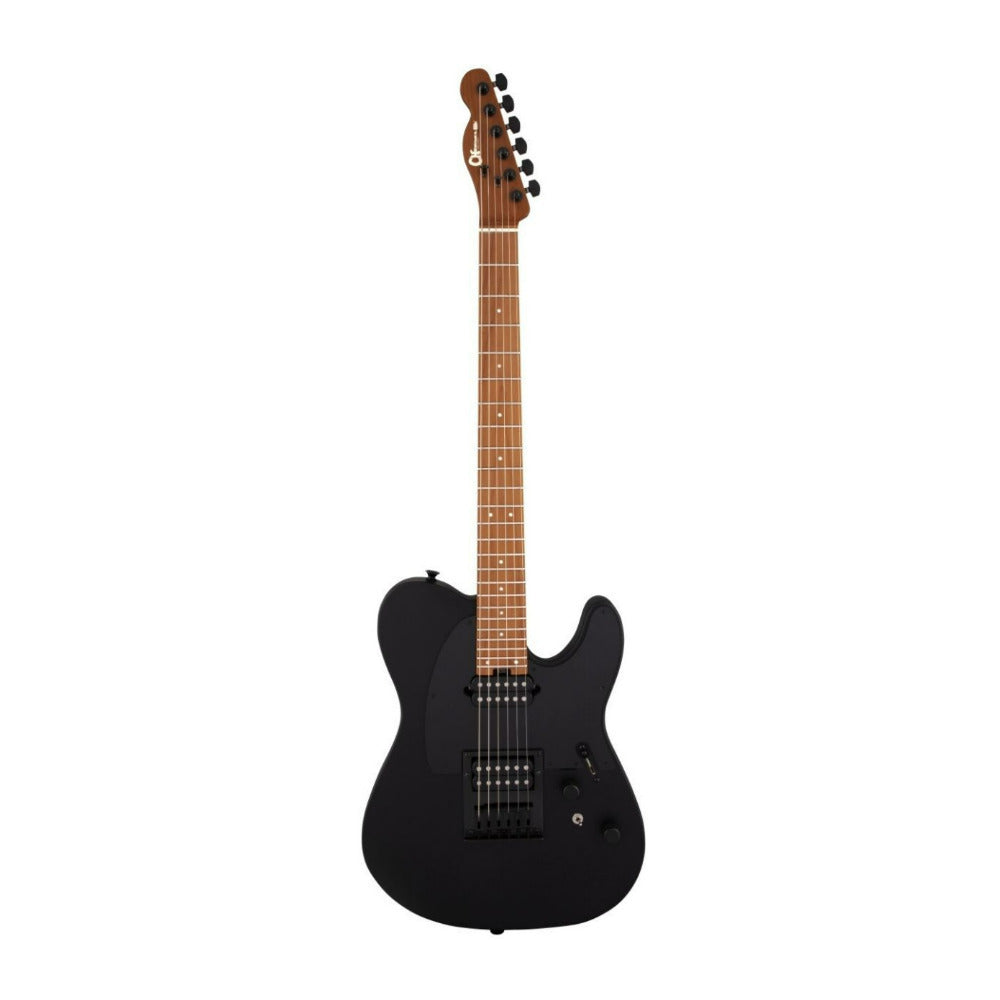 Charvel Pro Mod So Cal Style 2 24 HH HT CM 6 String Satin Black Electric Guitar