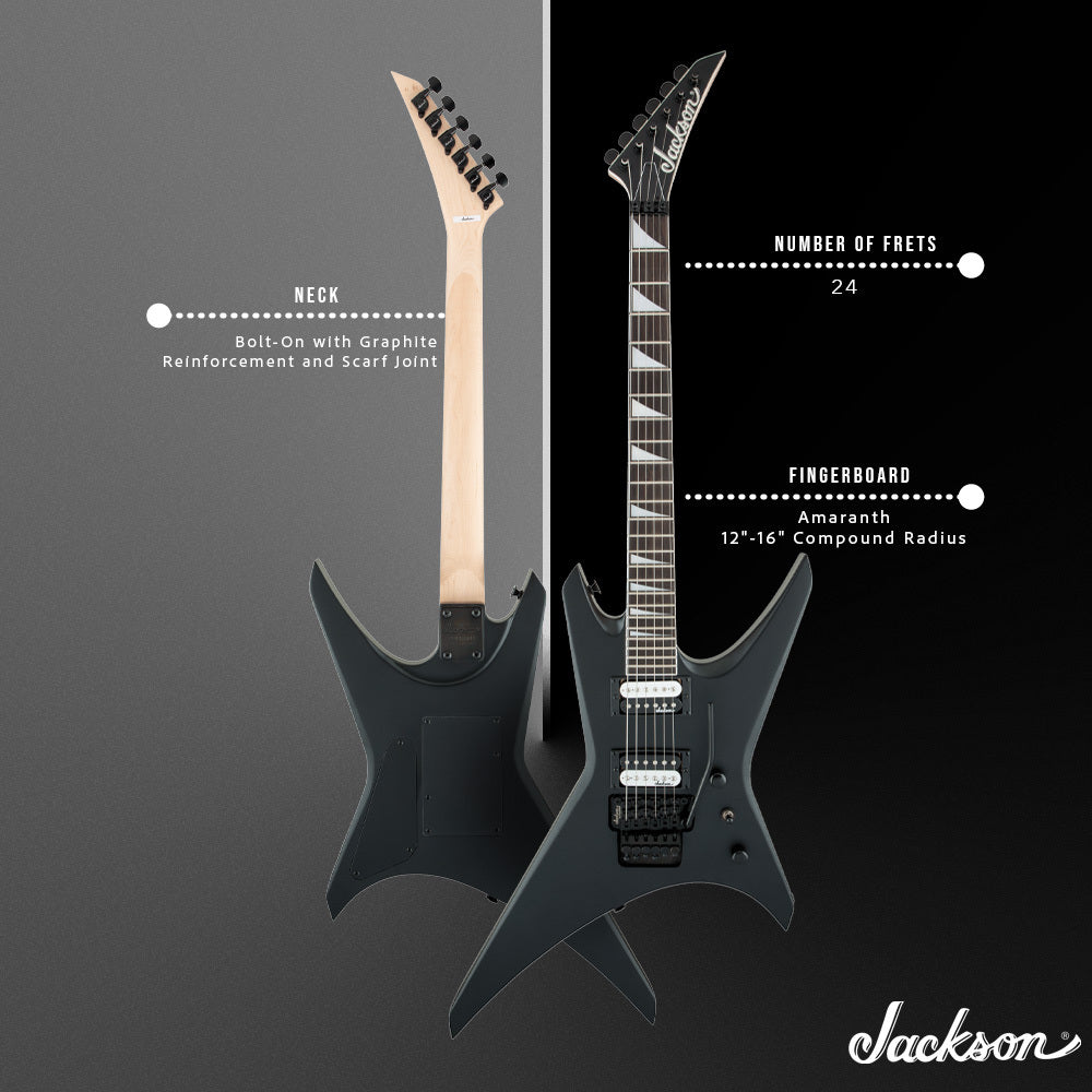 Jackson JS Series Warrior JS32 6 String Black Electric Guitar Bundle
