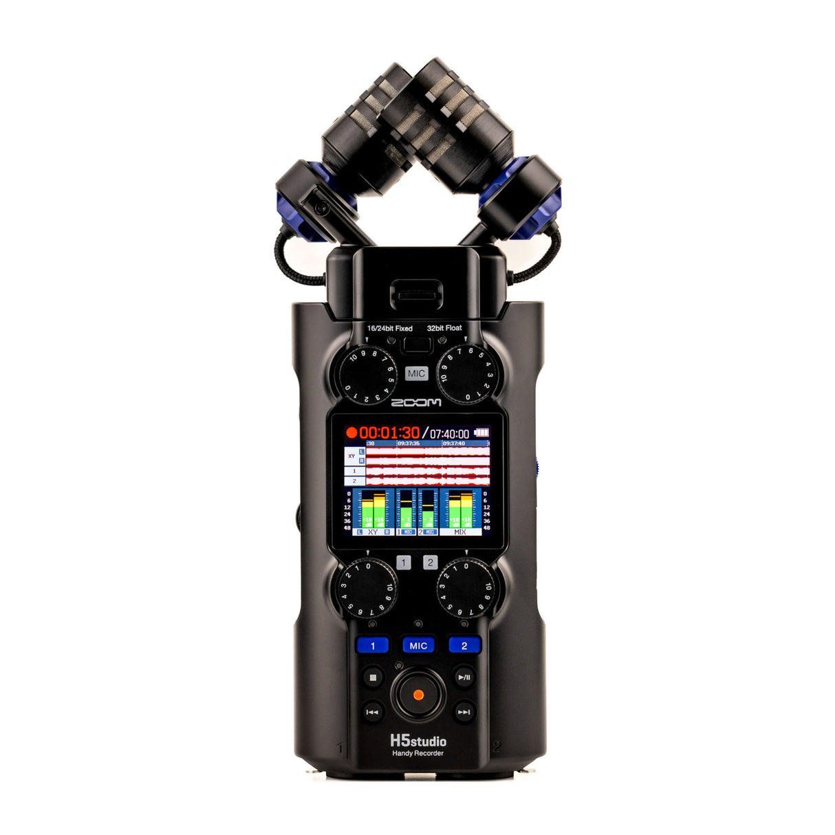 Zoom H5studio 6 Track Black Handy Recorder with 32 Bit Float Recording