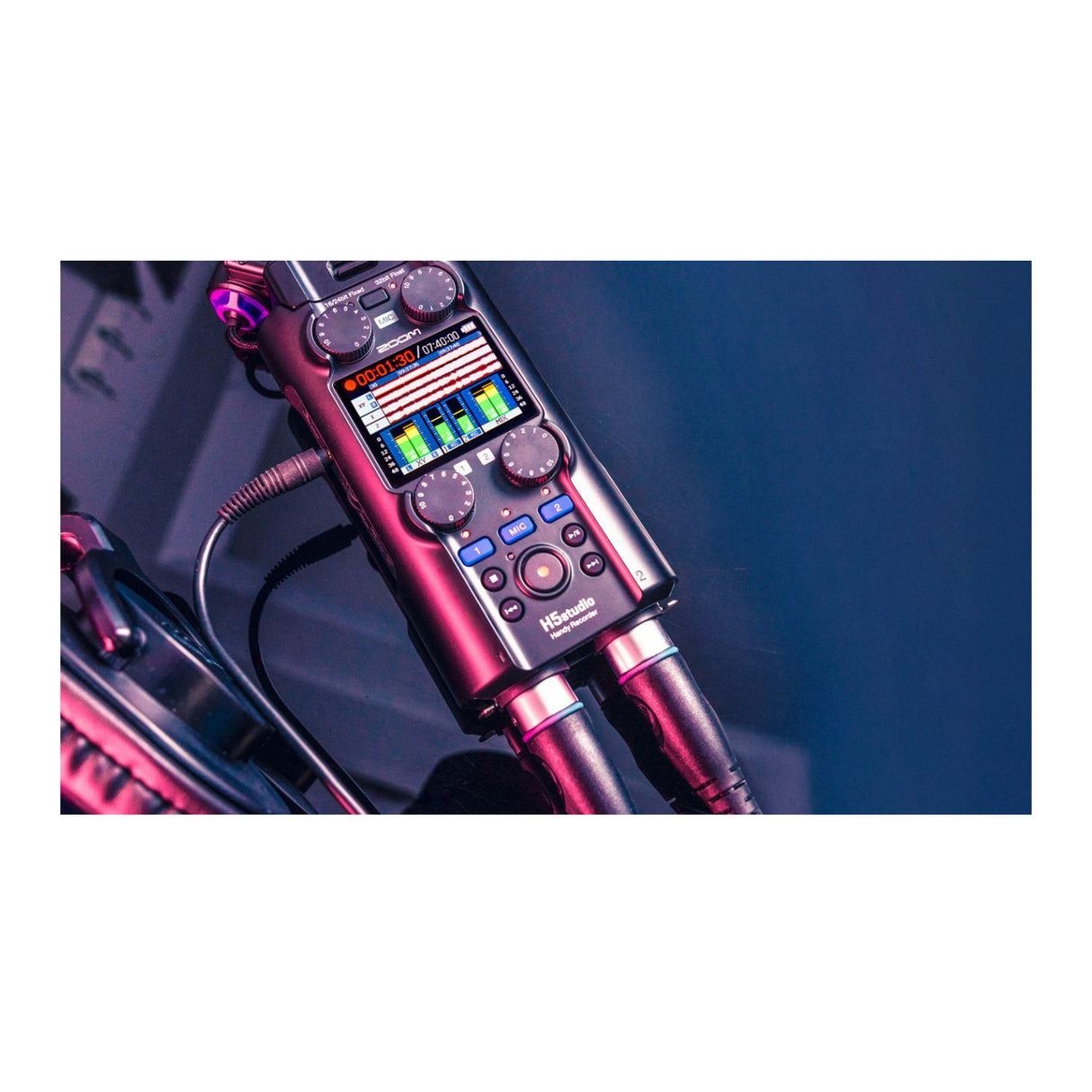 Zoom H5studio 6 Track Black Handy Recorder with 32 Bit Float Recording