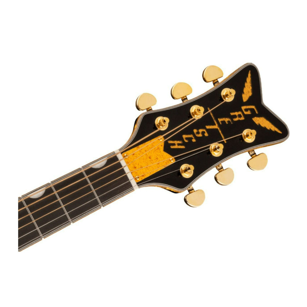 Gretsch G5021E Rancher Penguin Parlor 6 String Black Acoustic Electric Guitar